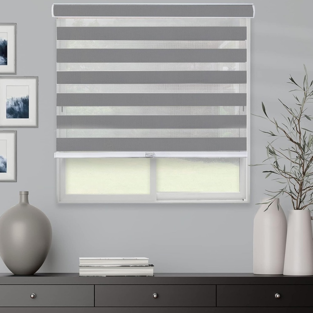 🪟CHICOLOGY Zebra Blinds, Roller Window Shades🪟 38" W X 72" H